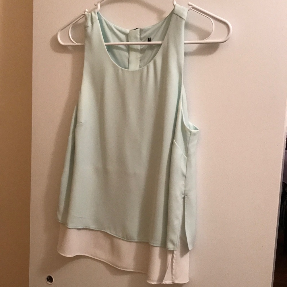 Mint green tank top